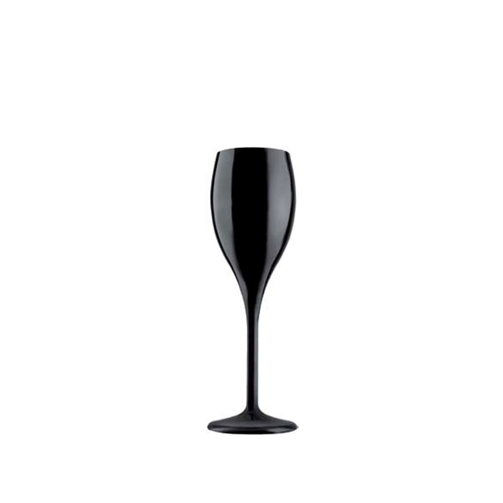 Opale Calice Flute Infrangibile 15 cl Waf -Nero