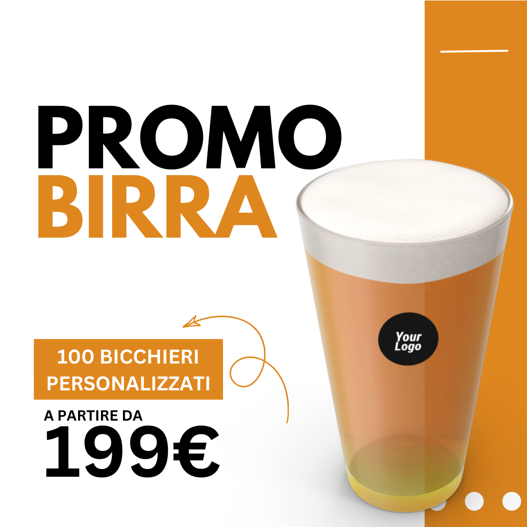 Promo Bicchieri Birra con Logo