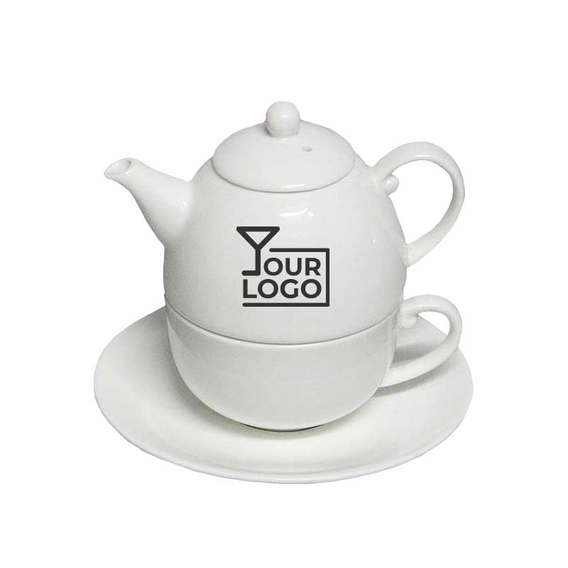 Tea For One Teiera 25 cl con Tazza e Piatto 