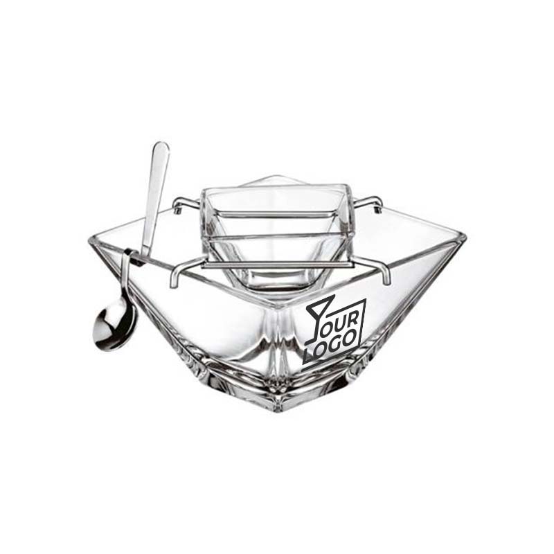 Torcello Set Caviale con Cucchiaino 14x14x10 cm Vidivi